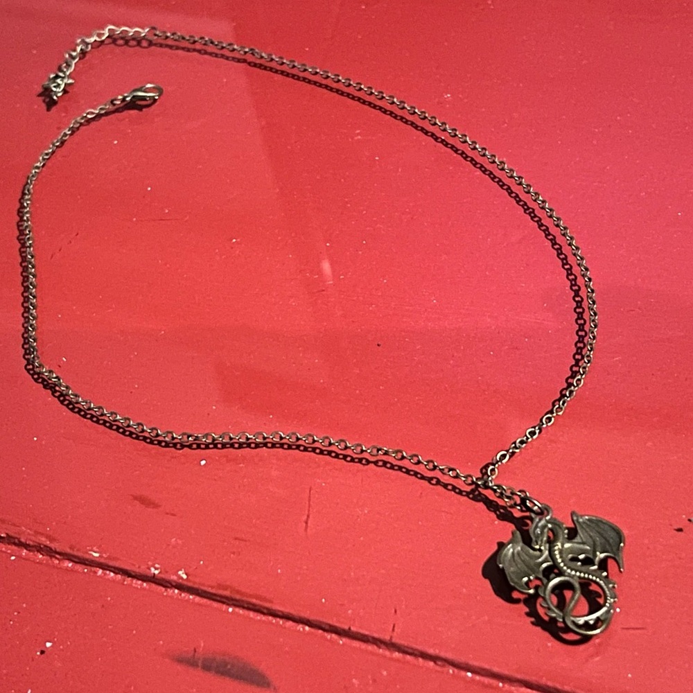 Gold Dragon Necklace